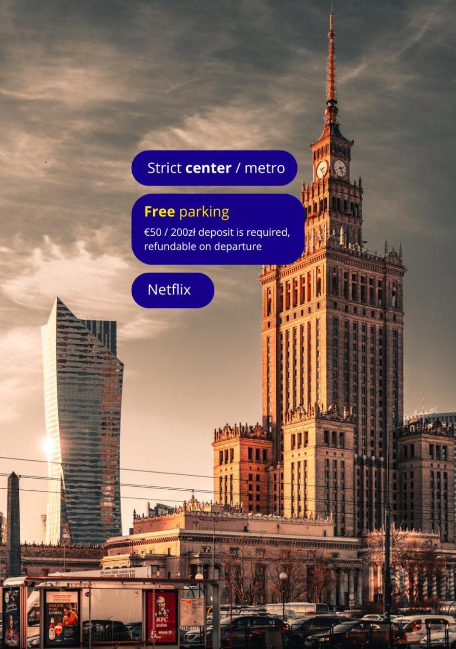 Apartment Strict Warsaw Center - Metro,Free Parking 외부 사진
